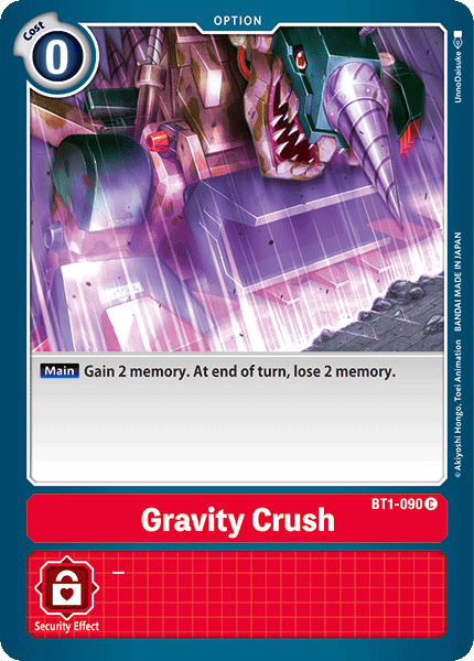 Image of Gravity Crush [BT1-090] [Release Special Booster Ver.1.0]