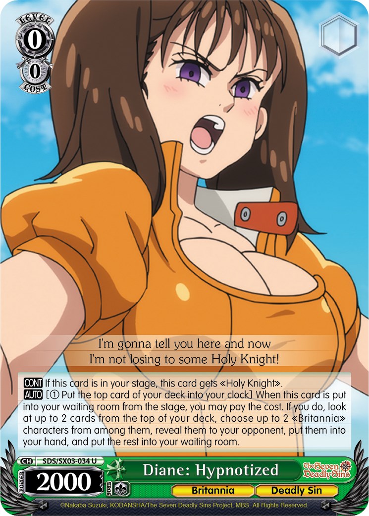 Image of Diane: Hypnotized (SDS/SX03-034 U) [The Seven Deadly Sins]