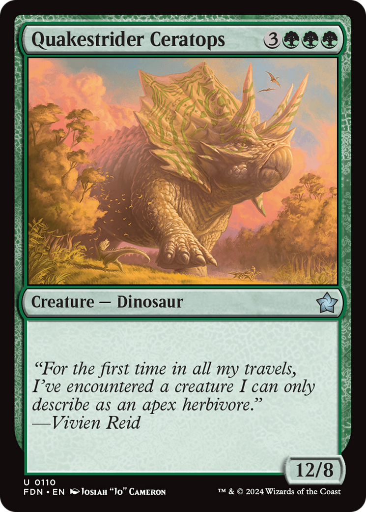 Image of Quakestrider Ceratops [Foundations]