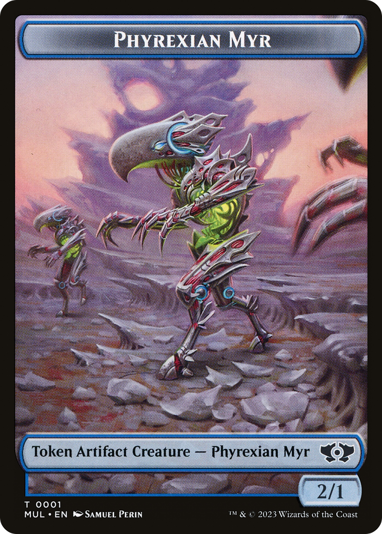Image of Phyrexian Myr // Phyrexian Hydra (11) Double-Sided Token [March of the Machine Tokens]