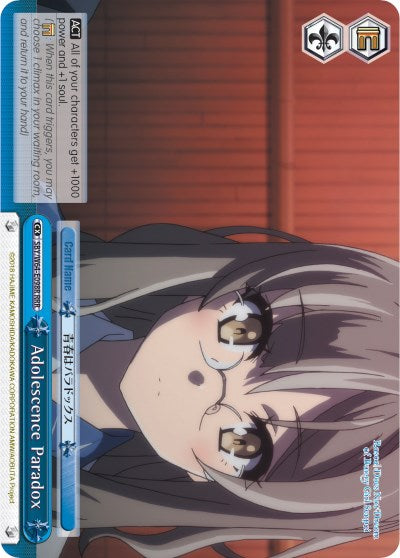 Image of Adolescence Paradox (SBY/W64-E098R RRR) [Rascal Does Not Dream of Bunny Girl Senpai]