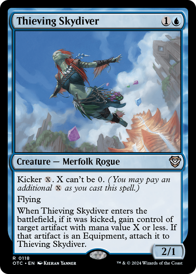 Image of Thieving Skydiver [Outlaws of Thunder Junction Commander]