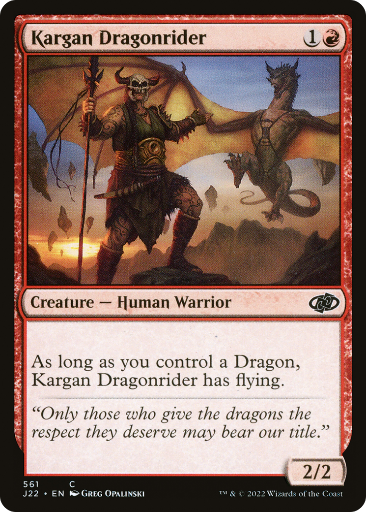 Image of Kargan Dragonrider [Jumpstart 2022]