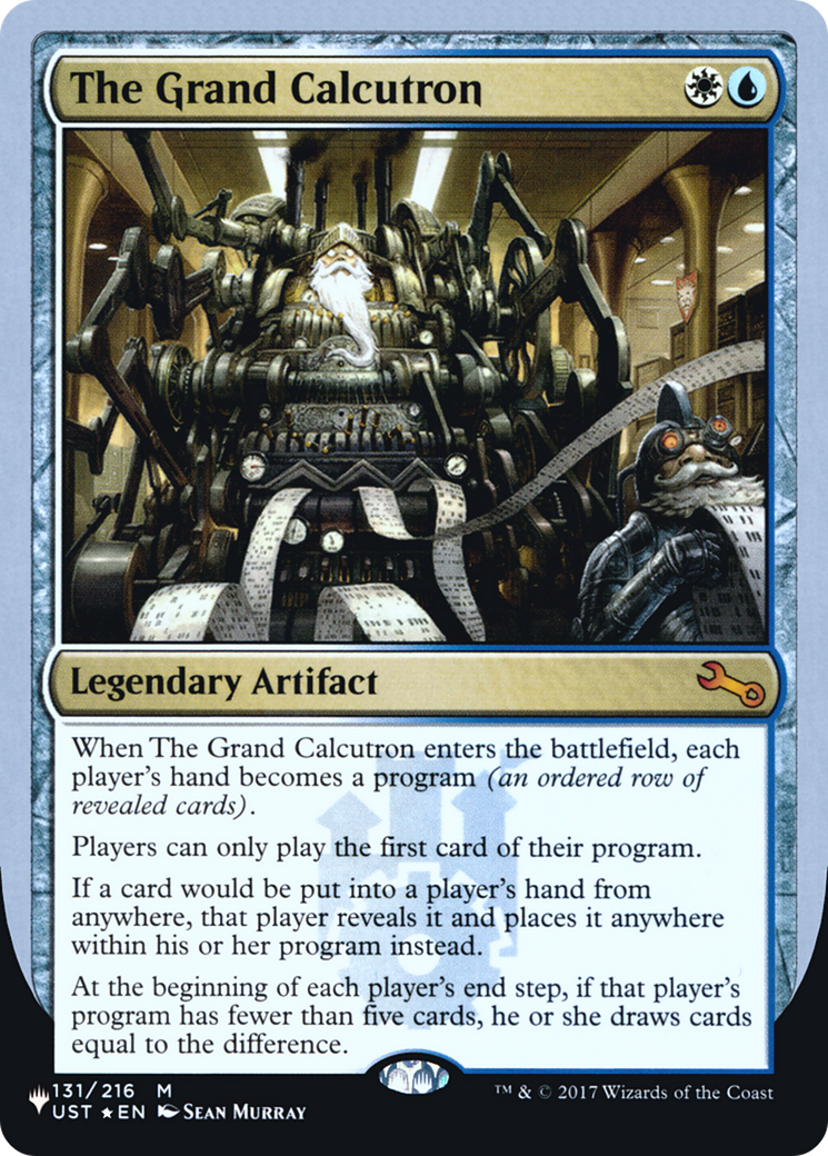 Image of The Grand Calcutron (Unfinity Foil Edition) [The List]
