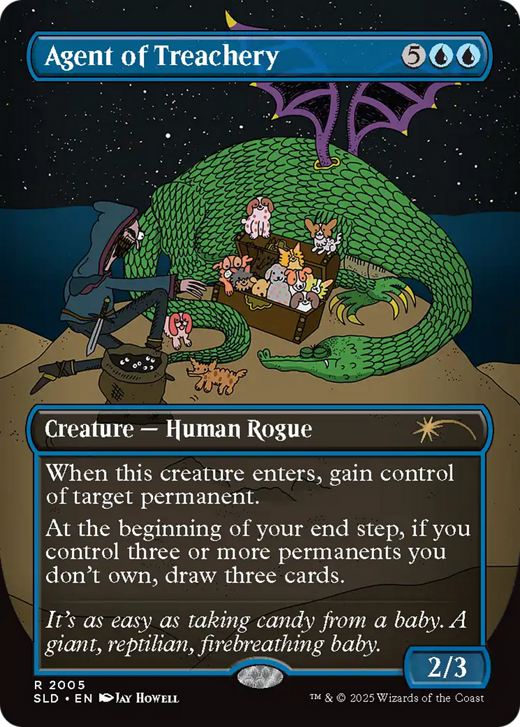 Image of Agent of Treachery (SLD-2005) - Secret Lair Drop (Borderless) Foil