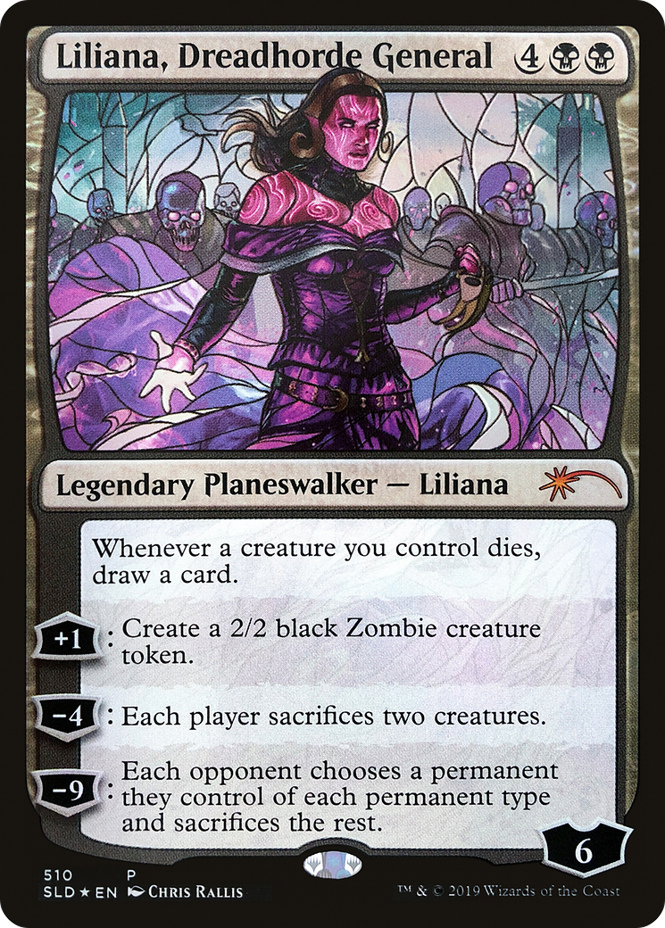 Image of Liliana, Dreadhorde General (Stained Glass) [Secret Lair Drop Promos]