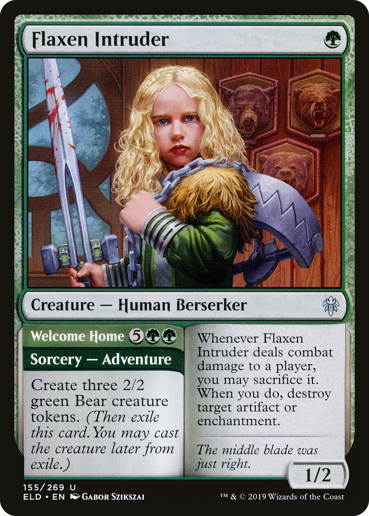 Image of Flaxen Intruder // Welcome Home [Throne of Eldraine]
