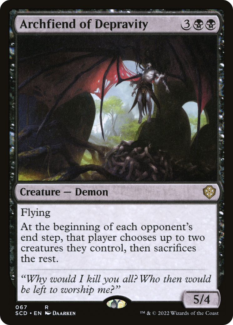 Image of Archfiend of Depravity [Starter Commander Decks]