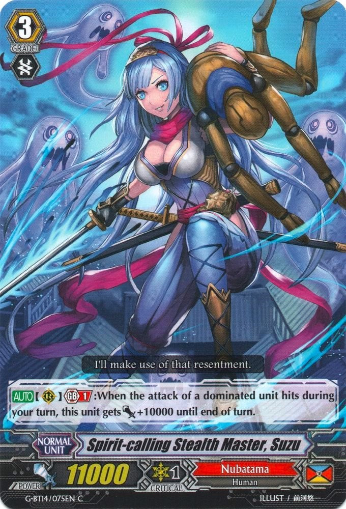 Image of Spirit-calling Stealth Master, Suzu (G-BT14/075EN) [Divine Dragon Apocrypha]