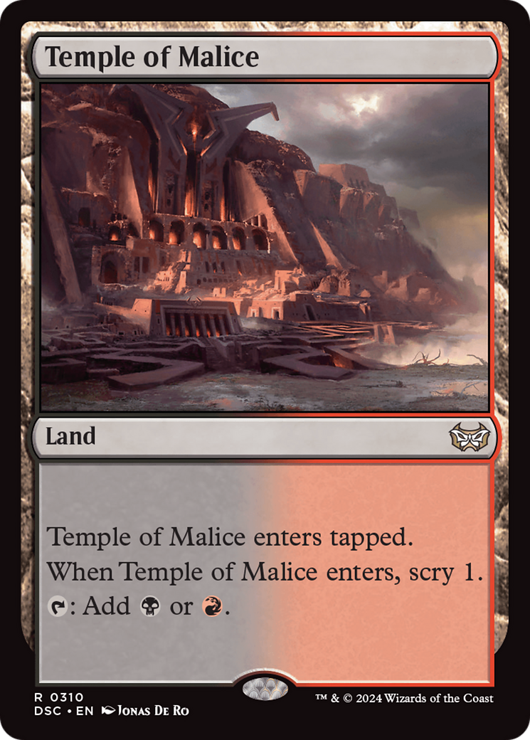 Image of Temple of Malice [Duskmourn: House of Horror Commander]