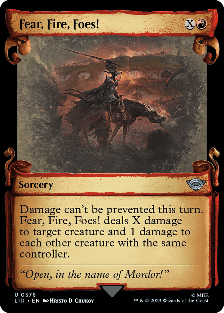 Image of Fear, Fire, Foes! [The Lord of the Rings: Tales of Middle-Earth Showcase Scrolls]