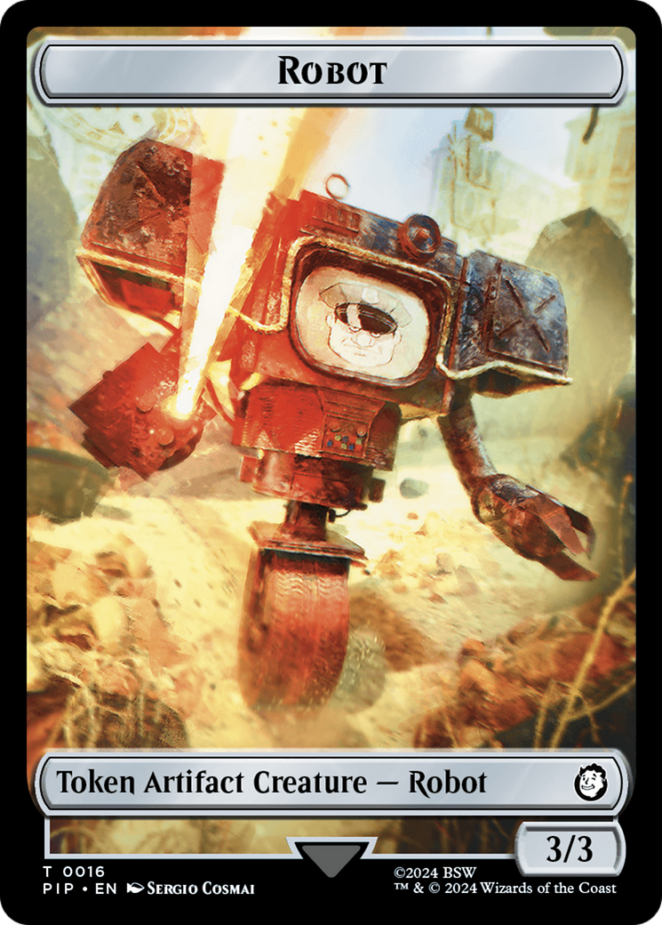 Image of Robot // Junk Double-Sided Token [Fallout Tokens]