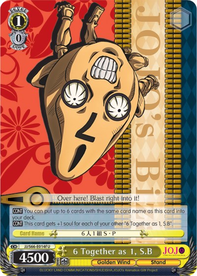 Image of 6 Together as 1, S.B (JJ/S66-E014f U) [JoJo's Bizarre Adventure: Golden Wind]