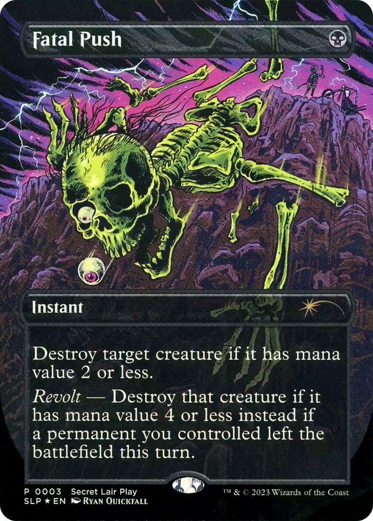 Image of Fatal Push (Borderless) [Secret Lair Showdown]