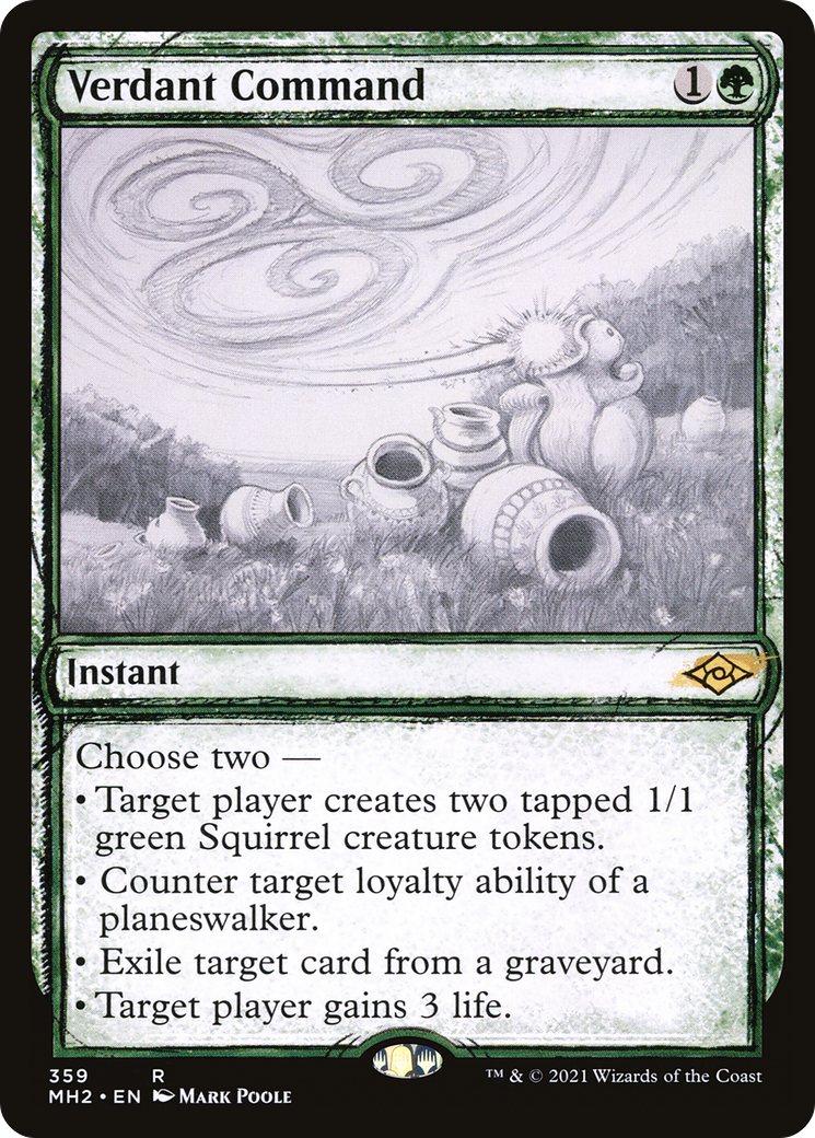 Image of Verdant Command (Sketch) [Modern Horizons 2]