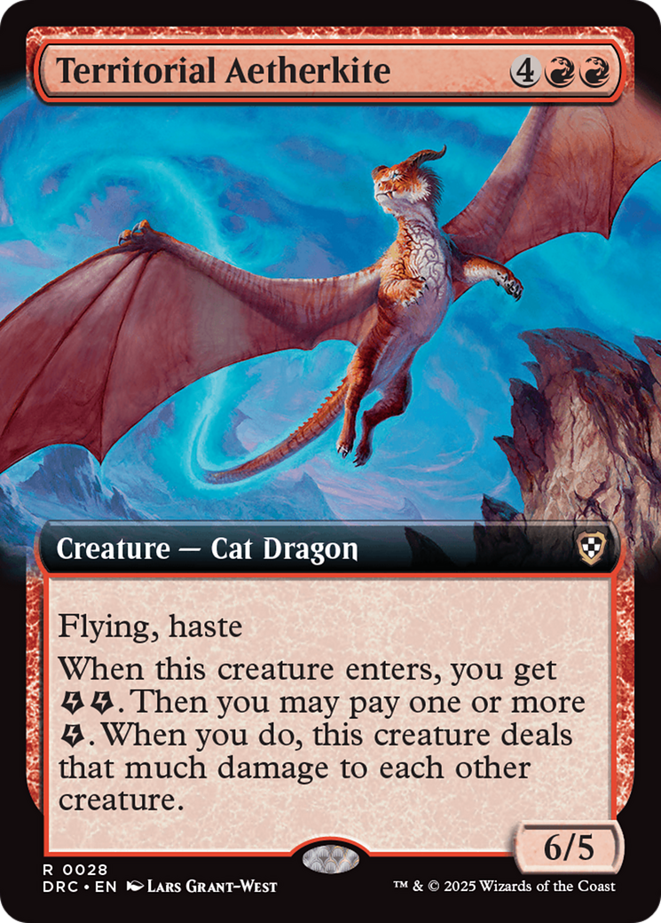 Image of Territorial Aetherkite (Extended Art) [Aetherdrift Commander]