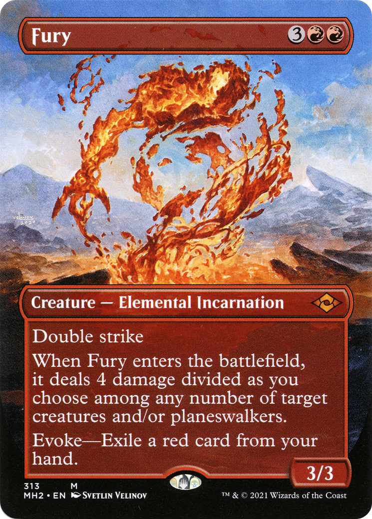 Image of Fury (Borderless Alternate Art) [Modern Horizons 2]