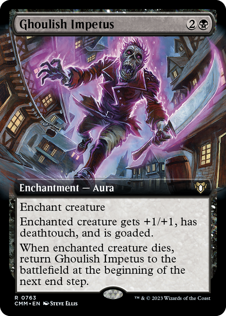 Image of Ghoulish Impetus (Extended Art) [Commander Masters]
