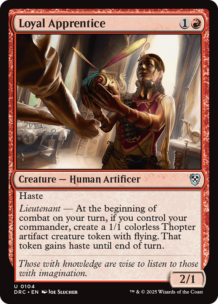 Image of Loyal Apprentice [Aetherdrift Commander]