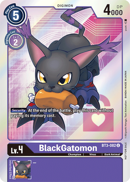 Image of BlackGatomon [BT3-082] (Buy-A-Box Promo) [Release Special Booster Ver.1.5 Promos]