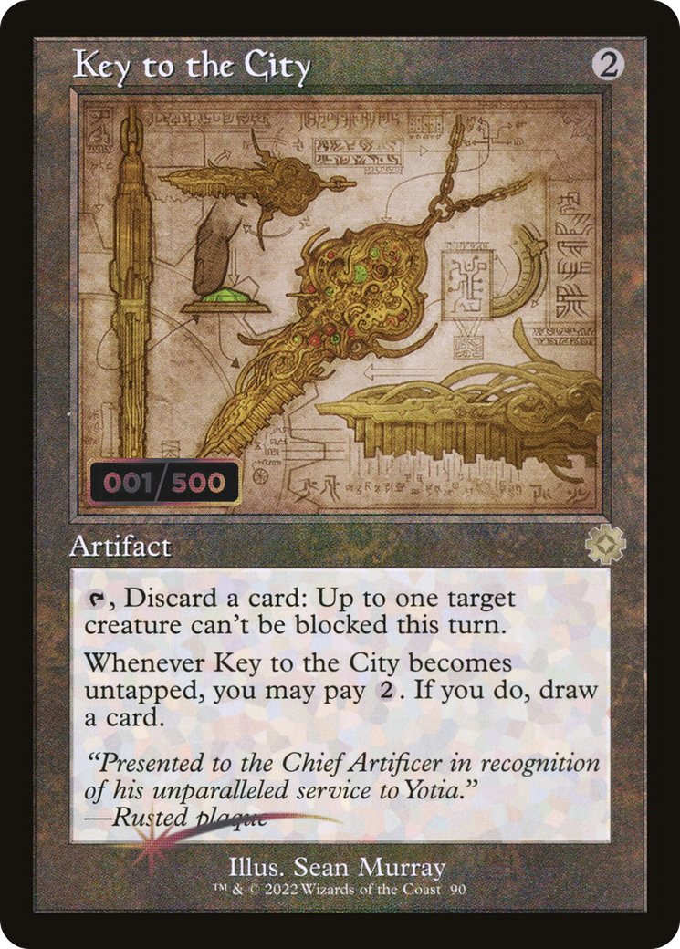 Image of Key to the City (Retro Schematic) (Serialized) [The Brothers' War Retro Artifacts]