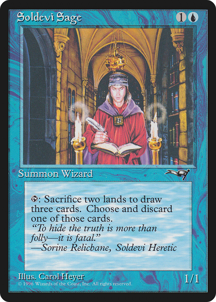 Image of Soldevi Sage (Sitting) [Alliances]