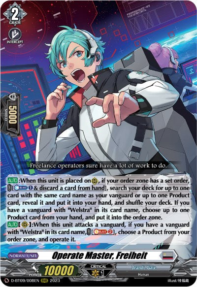 Image of Operate Master, Freiheit (D-BT09/008EN) [Dragontree Invasion]