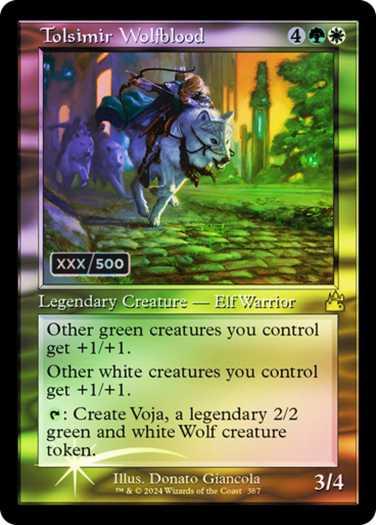 Image of Tolsimir Wolfblood (Retro) (Serialized) [Ravnica Remastered]