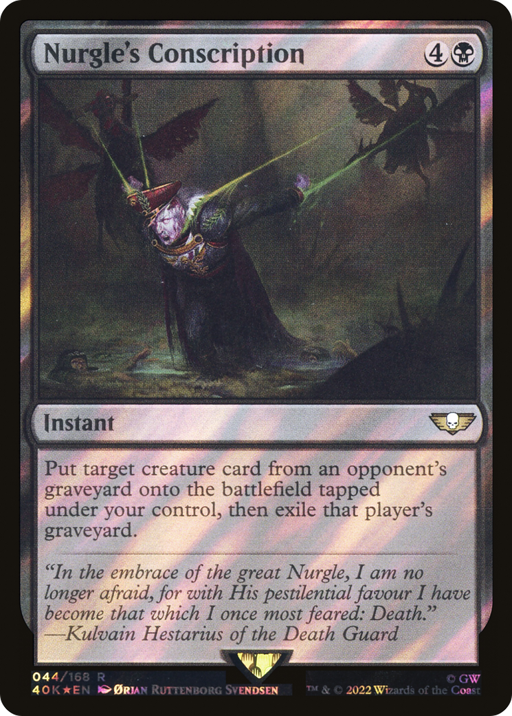 Image of Nurgle's Conscription (Surge Foil) [Warhammer 40,000]