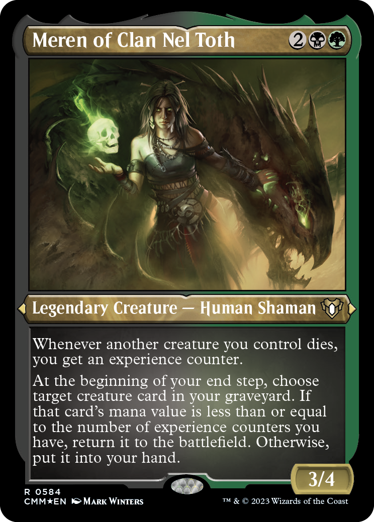 Image of Meren of Clan Nel Toth (Foil Etched) [Commander Masters]