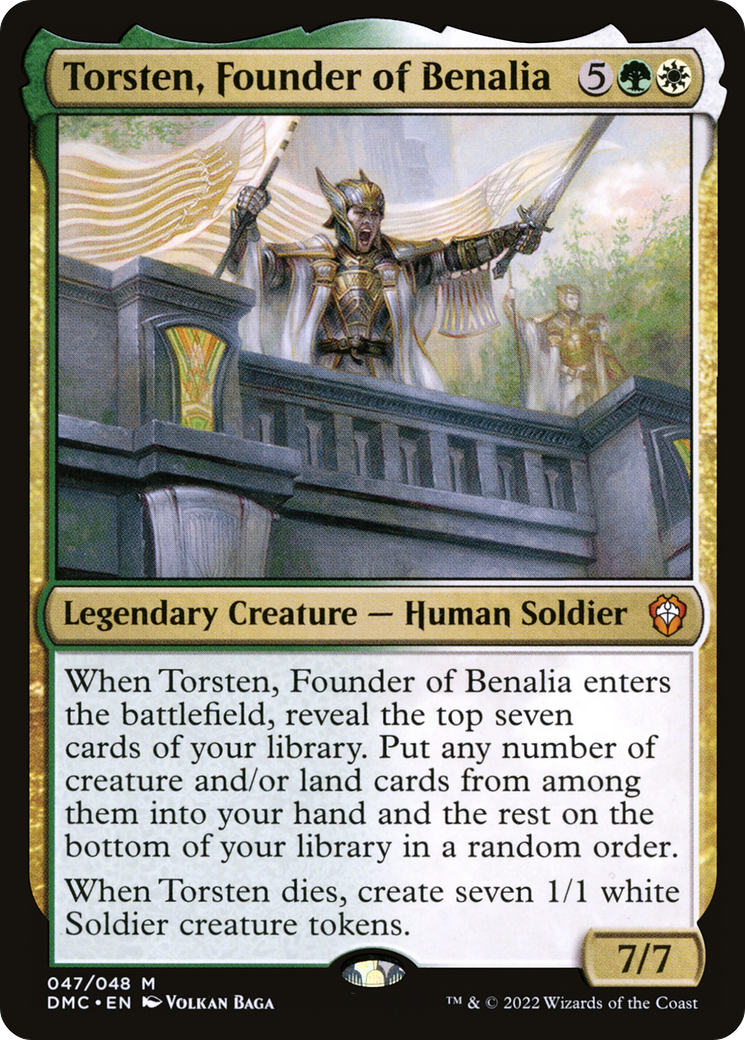 Image of Torsten, Founder of Benalia [Dominaria United Commander]