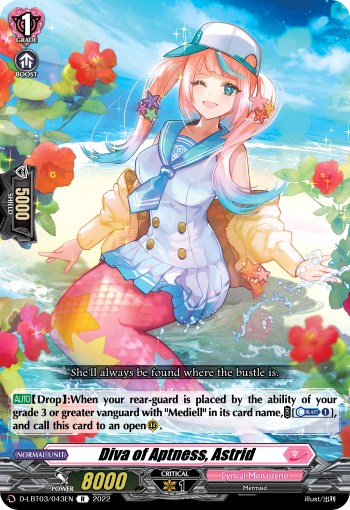 Image of Diva of Aptness, Astrid (D-LBT03/043EN) [Lyrical Monasterio: Summertime Memories!]