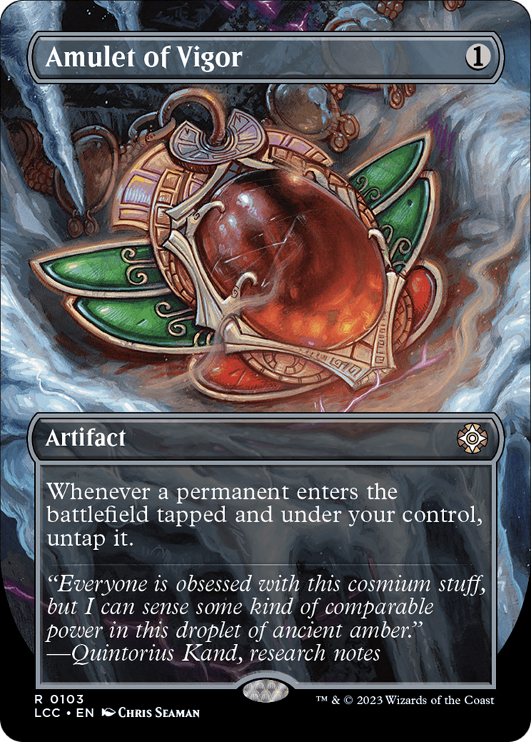 Image of Amulet of Vigor (Borderless) [The Lost Caverns of Ixalan Commander]
