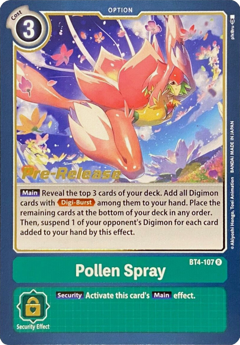 Image of Pollen Spray [BT4-107] [Great Legend Pre-Release Promos]