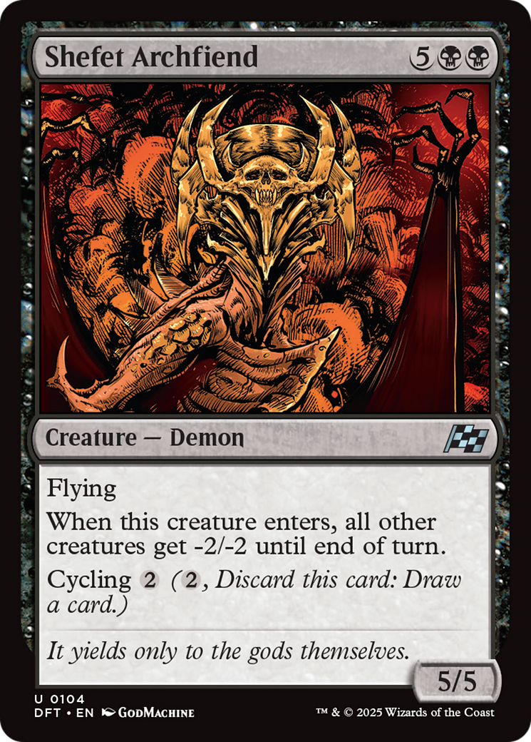 Image of Shefet Archfiend [Aetherdrift]