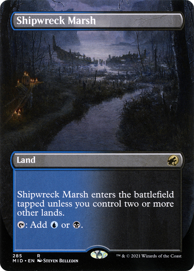 Image of Shipwreck Marsh (Borderless Alternate Art) [Innistrad: Midnight Hunt]