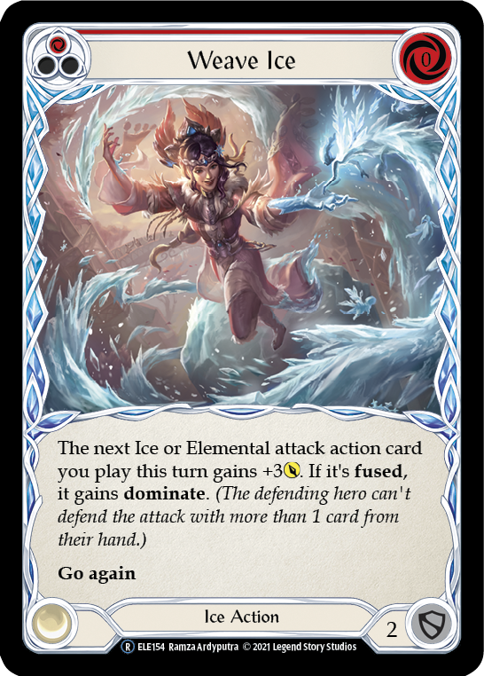 Image of Weave Ice (Red) [U-ELE154] (Tales of Aria Unlimited)  Unlimited Rainbow Foil