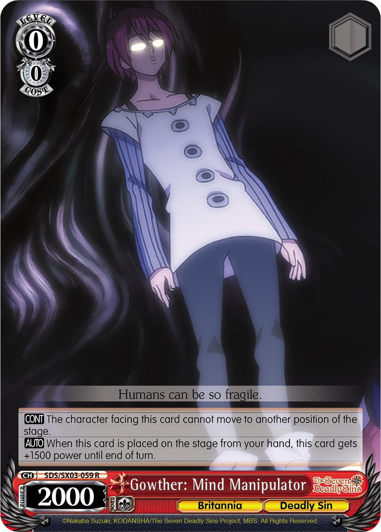 Image of Gowther: Mind Manipulator (SDS/SX03-059 R) [The Seven Deadly Sins]