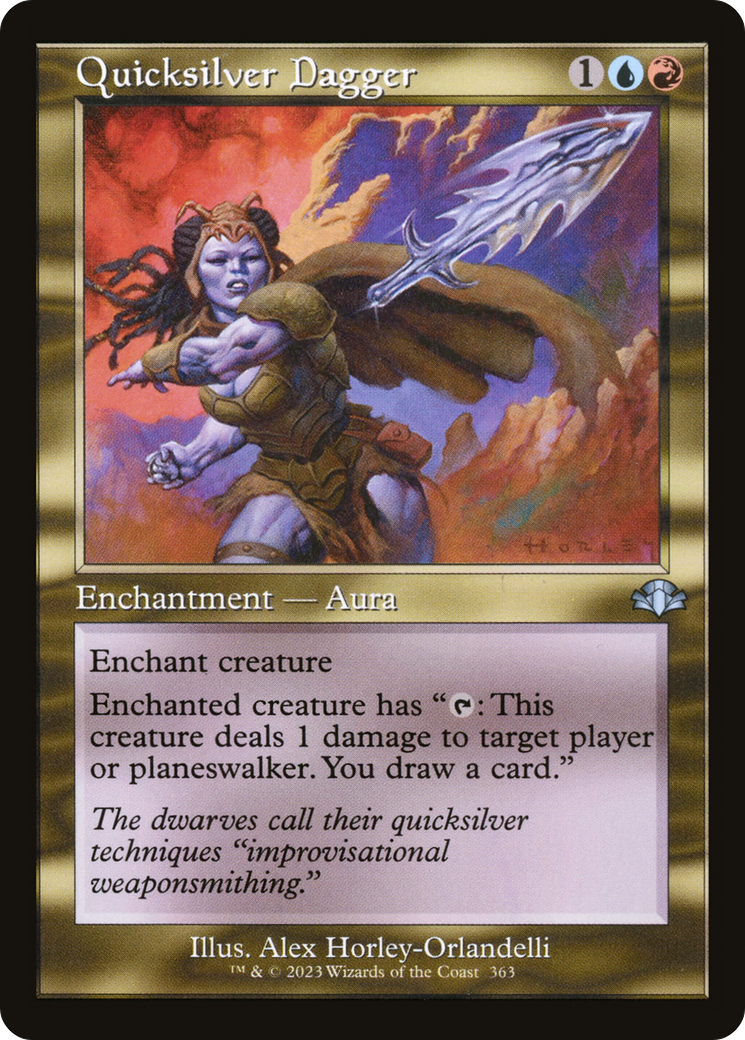 Image of Quicksilver Dagger (Retro) [Dominaria Remastered]