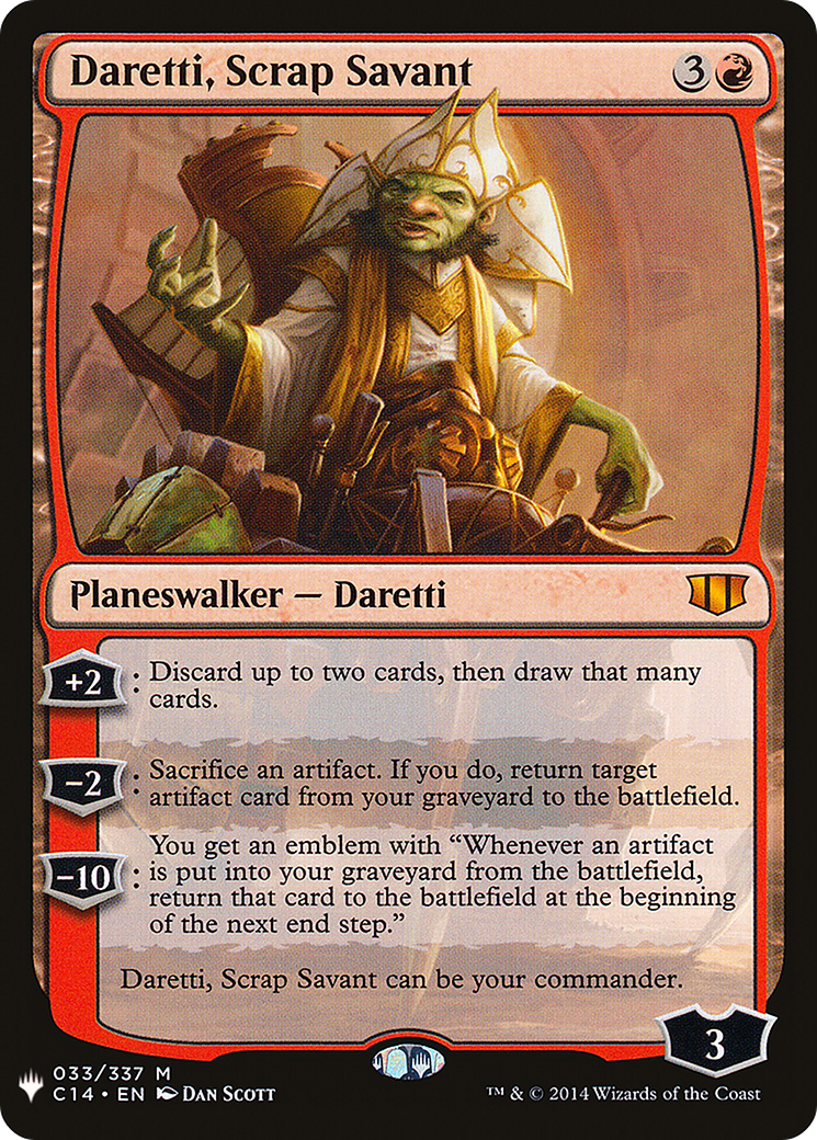Image of Daretti, Scrap Savant (C14) [The List]
