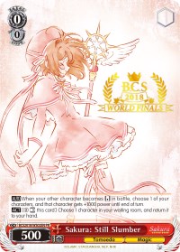 Image of Sakura: Still Slumber (BCS2018/WS02EN PR) (2018 World Finals) [Bushiroad Event Cards]