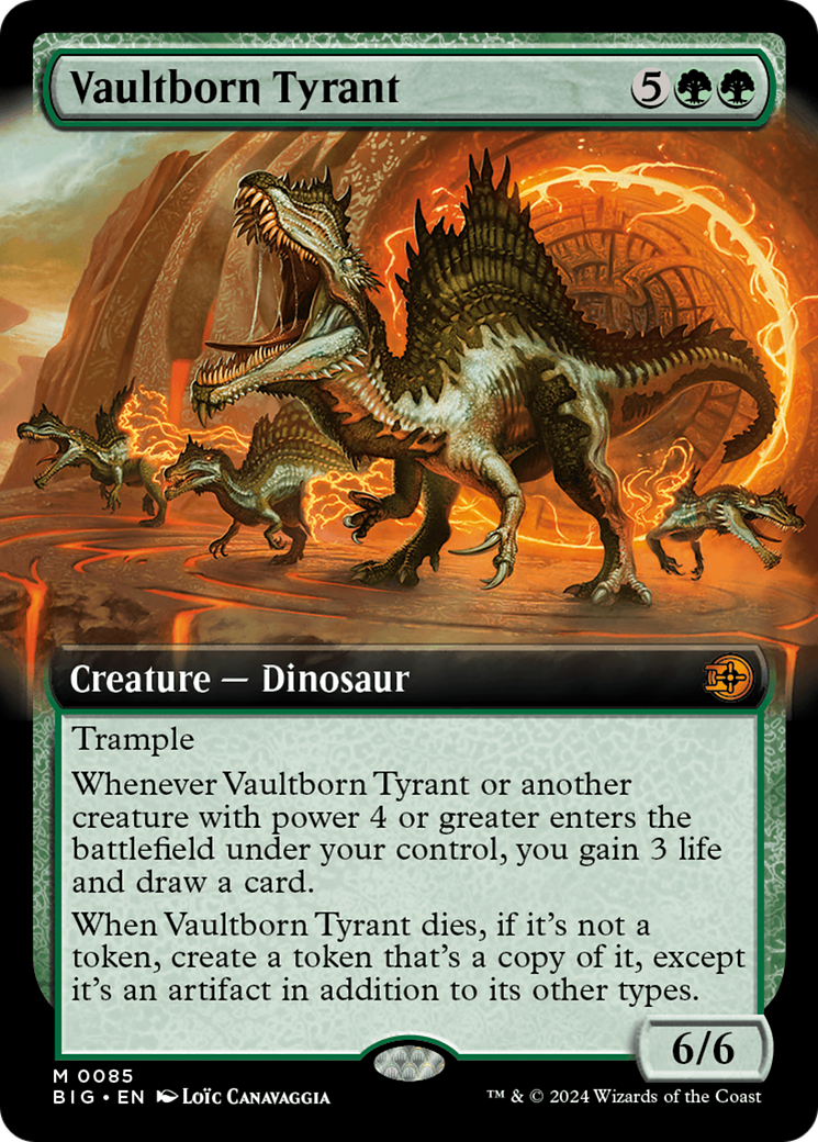 Image of Vaultborn Tyrant (Extended Art) [Outlaws of Thunder Junction: The Big Score]
