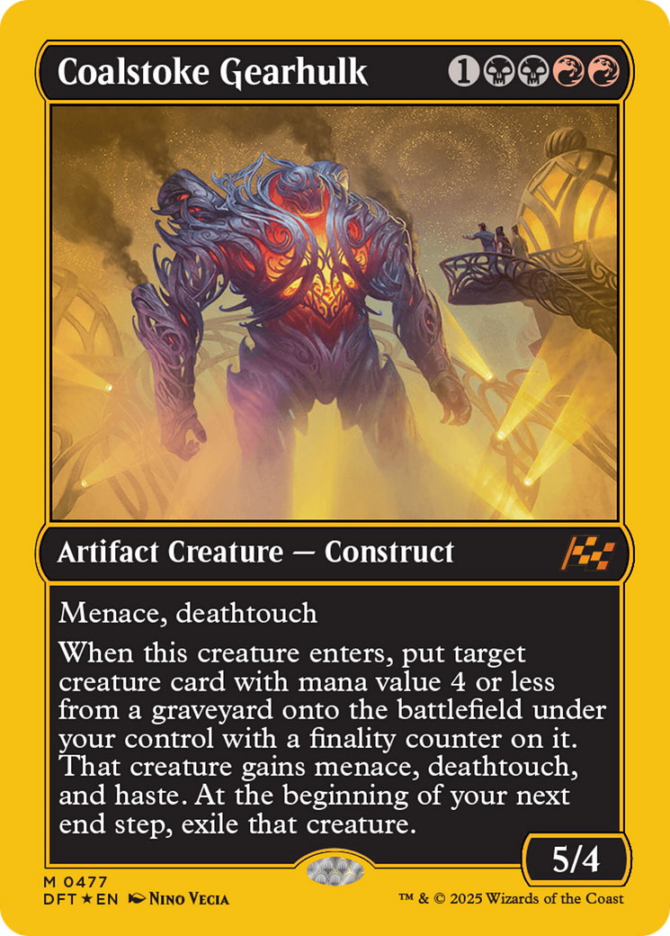 Image of Coalstoke Gearhulk (First-Place Foil) [Aetherdrift]