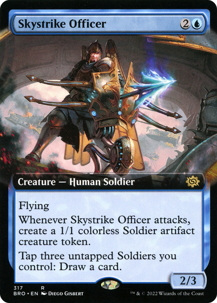Image of Skystrike Officer (Extended Art) [The Brothers' War]