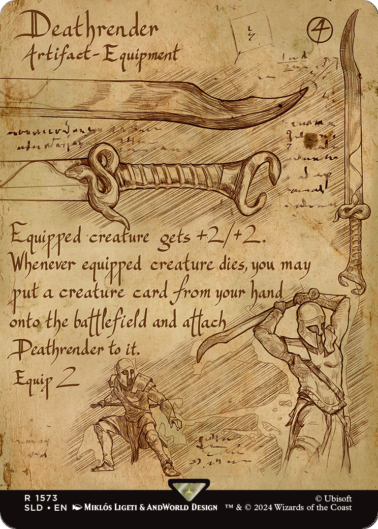 Image of Deathrender (SLD-1573) - Secret Lair Drop (Borderless) Foil