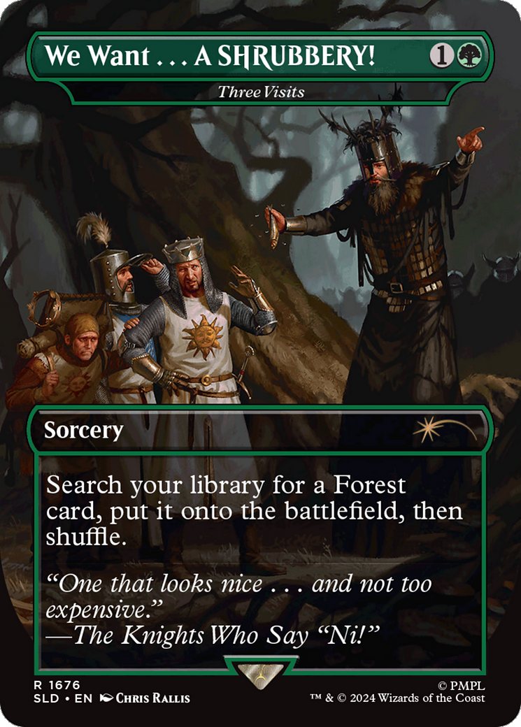 Image of We Want...A SHRUBBERY! - Three Visits [Secret Lair Drop Series]