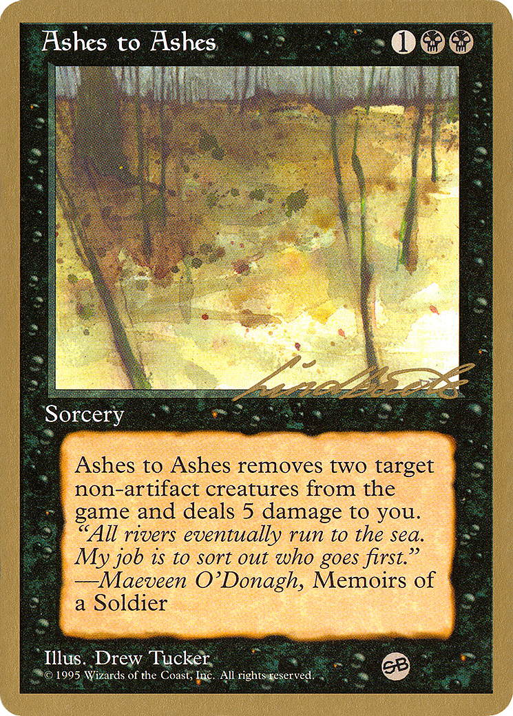 Image of Ashes to Ashes (Leon Lindback) (SB) [Pro Tour Collector Set]
