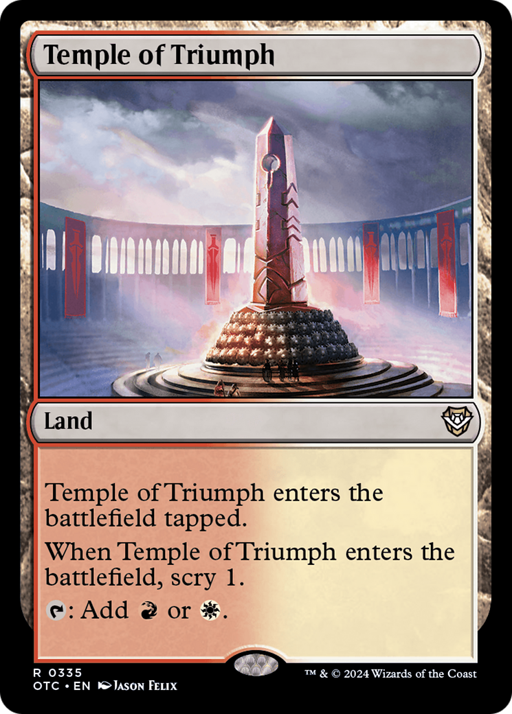 Image of Temple of Triumph [Outlaws of Thunder Junction Commander]