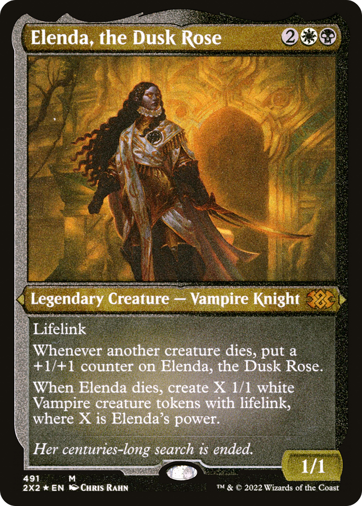 Image of Elenda, the Dusk Rose (Foil Etched) [Double Masters 2022]