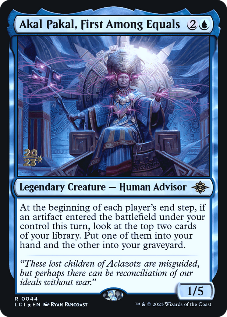 Image of Akal Pakal, First Among Equals [The Lost Caverns of Ixalan Prerelease Cards]